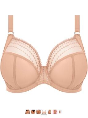 Elomi Matilda Sheer Plunge Nude Bra 36FF